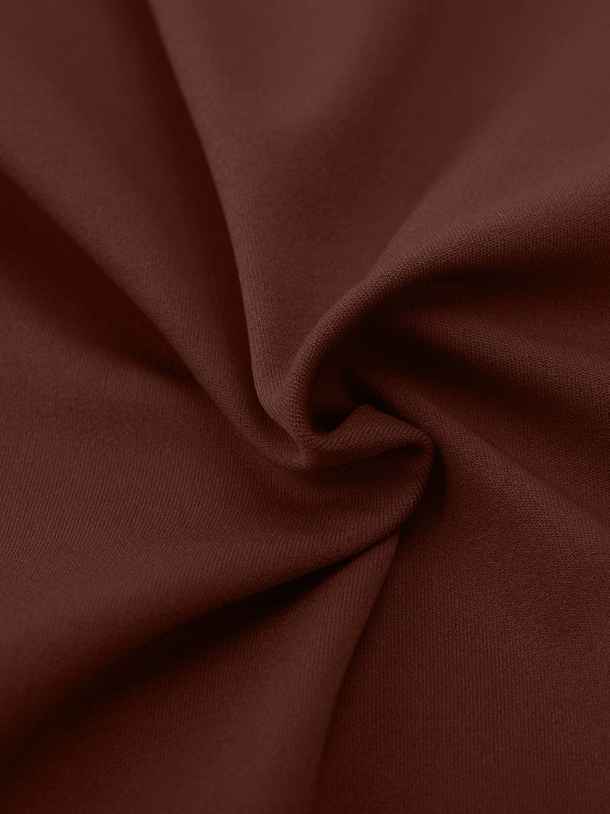 Close-up of the moisture-wicking Chocolate Brown nylon performance material on Vractive leggings