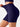 navy blue womens seamless leggings side view stretch athletic yoga pants