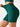 green womens athletic leggings side view stretch fitness yoga pants