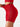 vractive high waist red yoga leggings waistband stretch elasticity detail close up