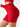 red womens athletic leggings side view high stretch yoga pants vractive