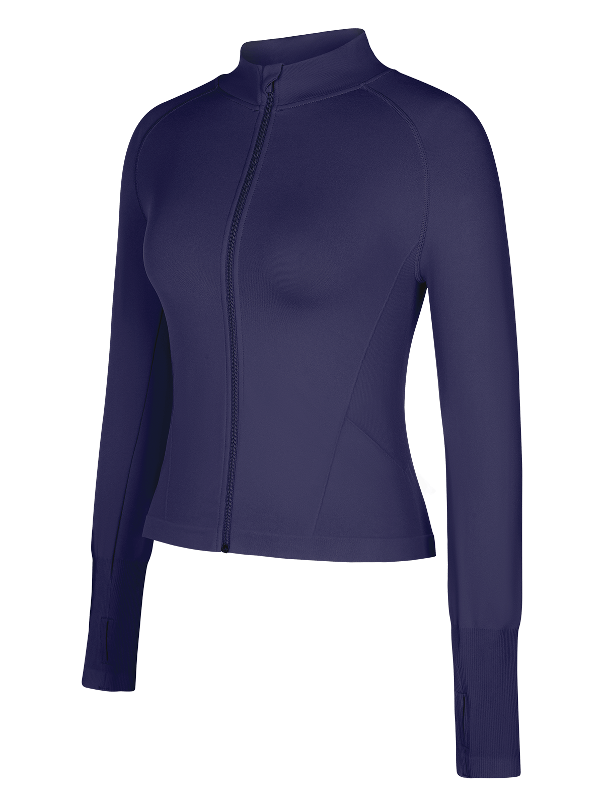 Vractive Wholesale Women's Seamless Mock Neck Zip-Up Jacket