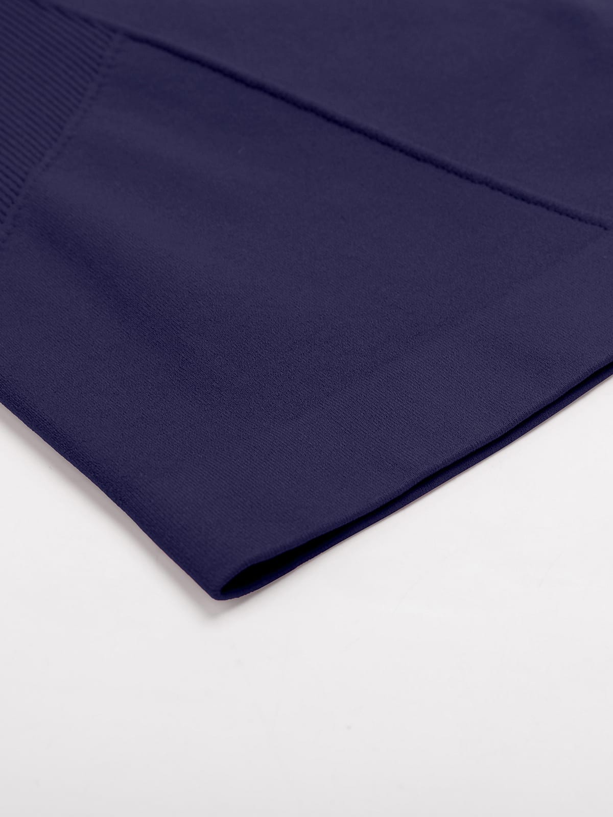 Seamless mock neck jacket sleeve cuff detail