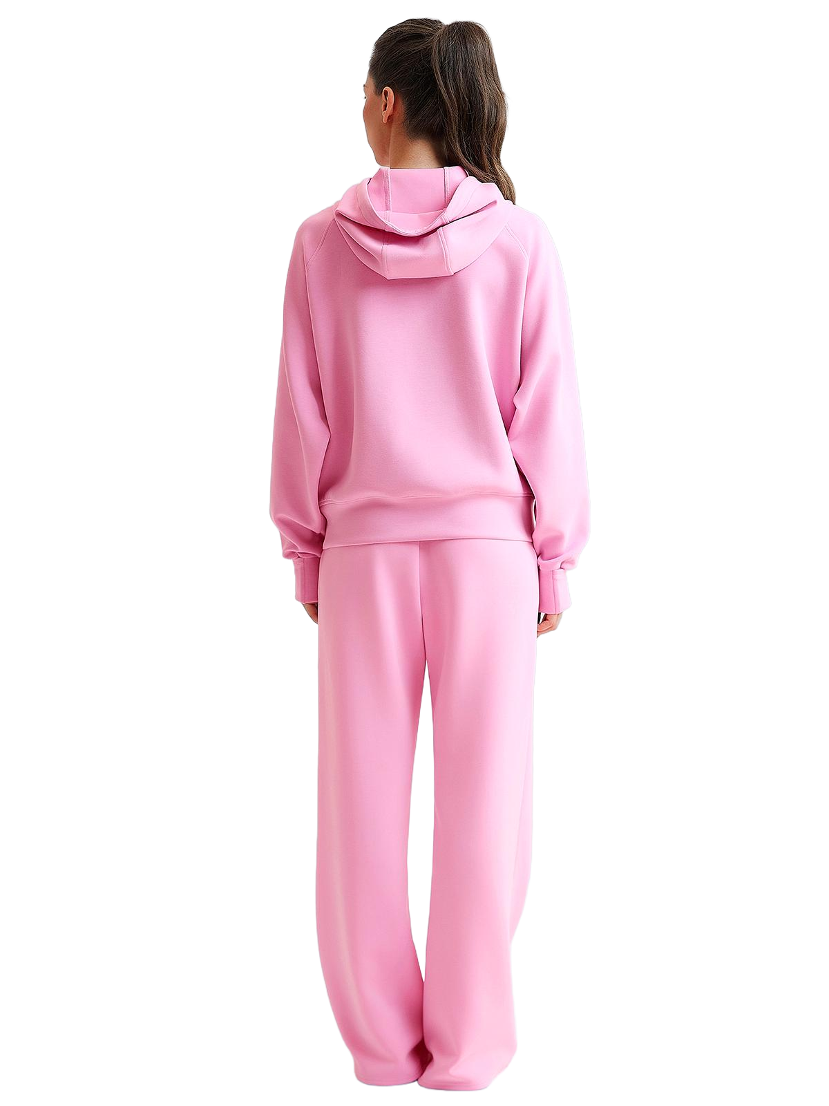Vractive Wholesale Modal Half-Zip Hoodie and Wide-Leg Sweatpants Set
