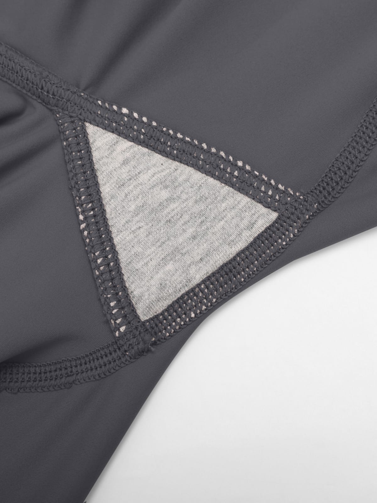 Dark grey high waisted leggings no camel toe front detail