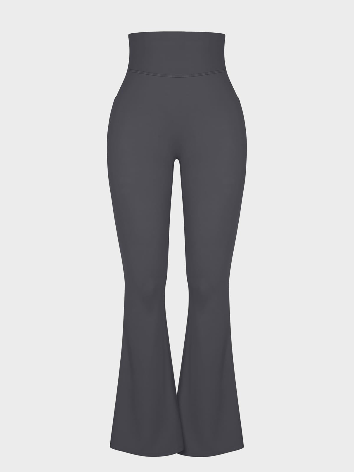 Wholesale Cargo Flare Leggings with Pockets – High Waist Butt-Lifting Yoga Pants
