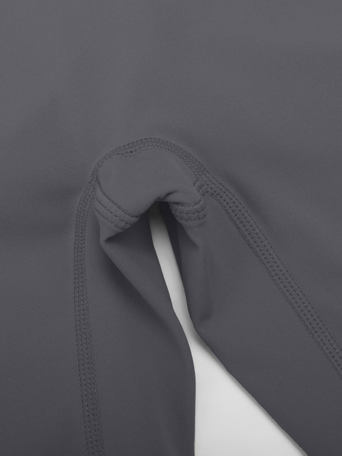 Dark grey cargo leggings stitching detail
