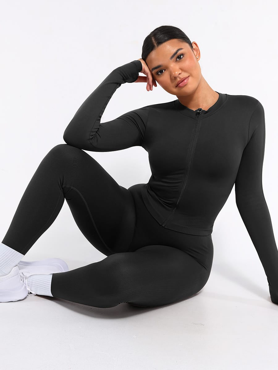 Wholesale seamless performance 3 piece activewear set