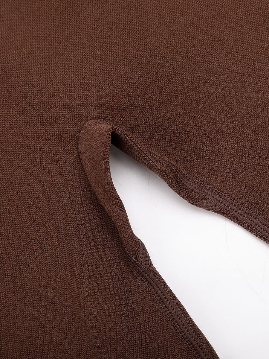Seamless performance leggings fabric detail