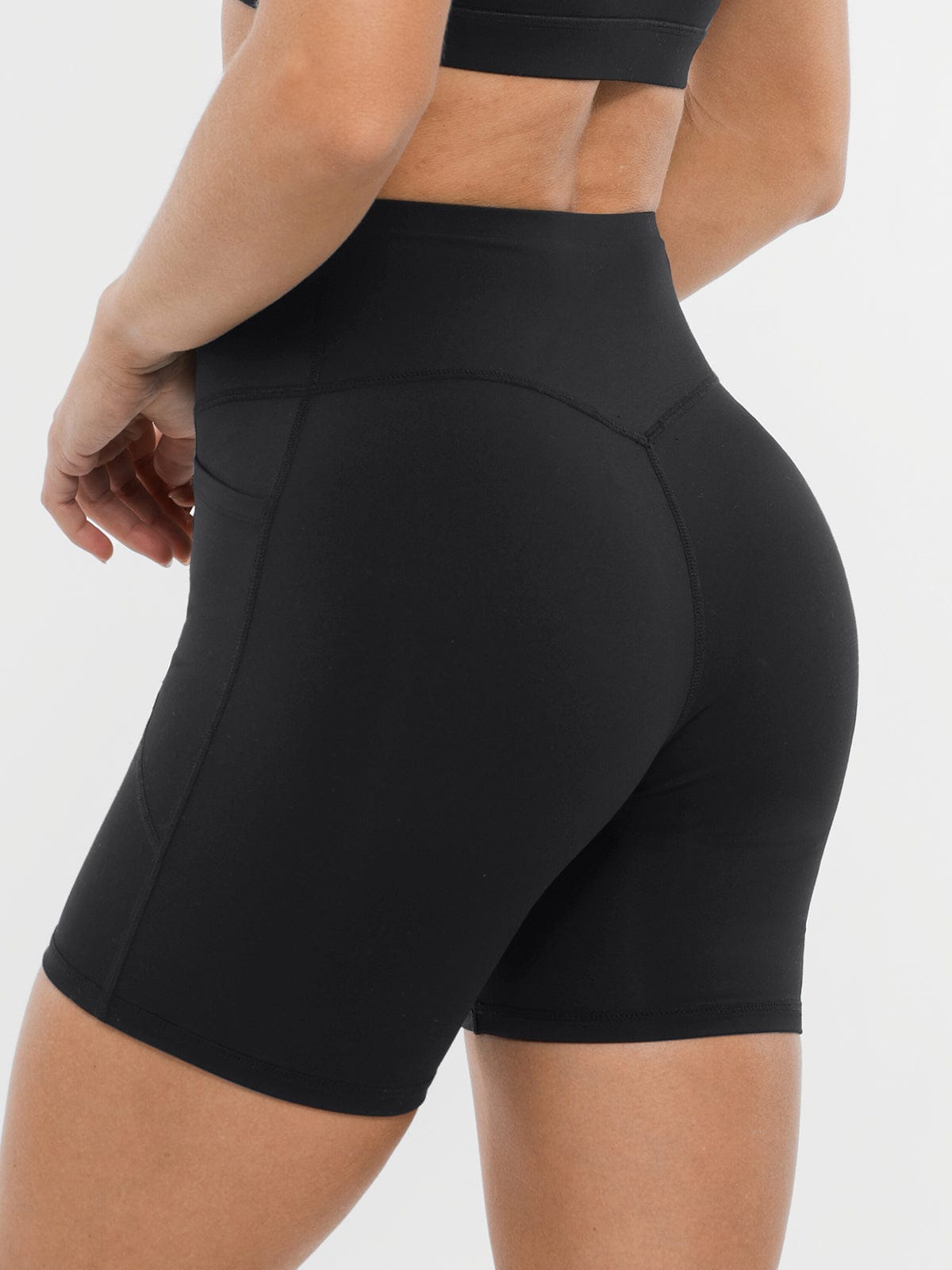 Standard Black breathable multi-sport gym shorts by Vractive Wholesale
