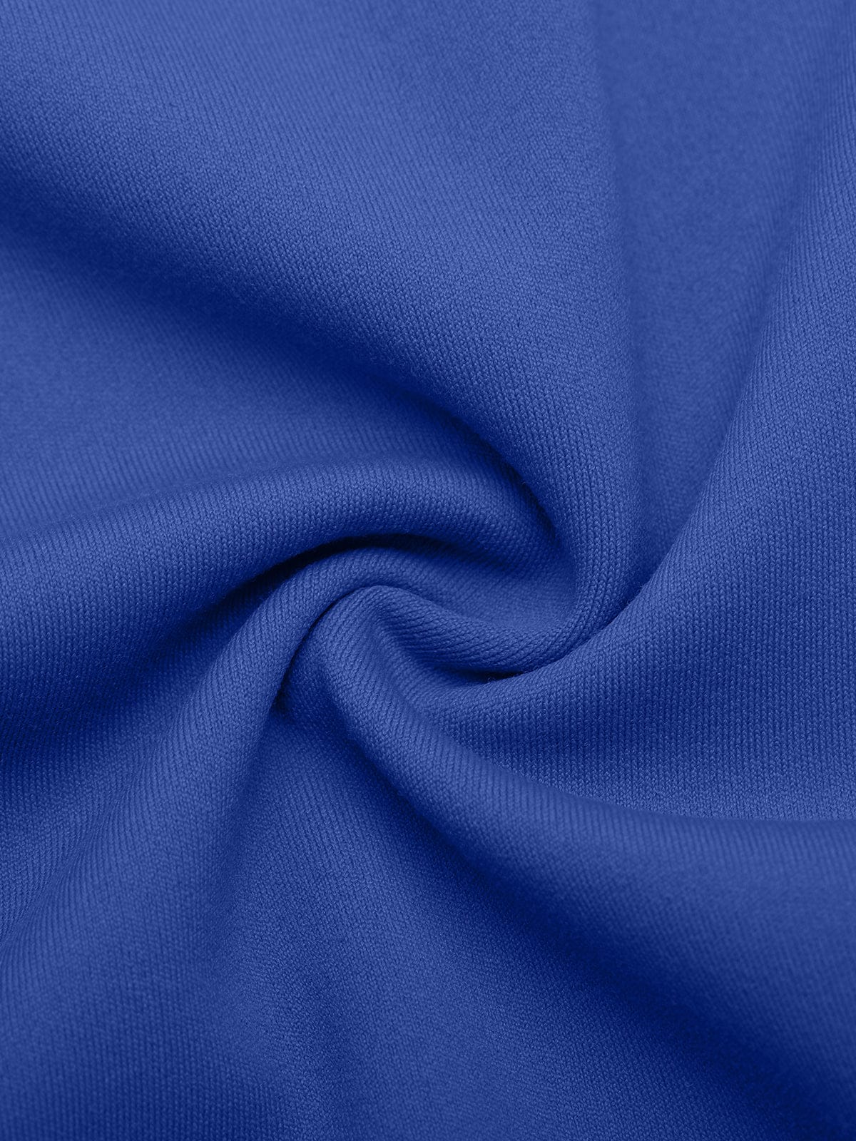 Close-up view of the smooth and comfortable fabric texture on Royal Blue Vractive yoga shorts