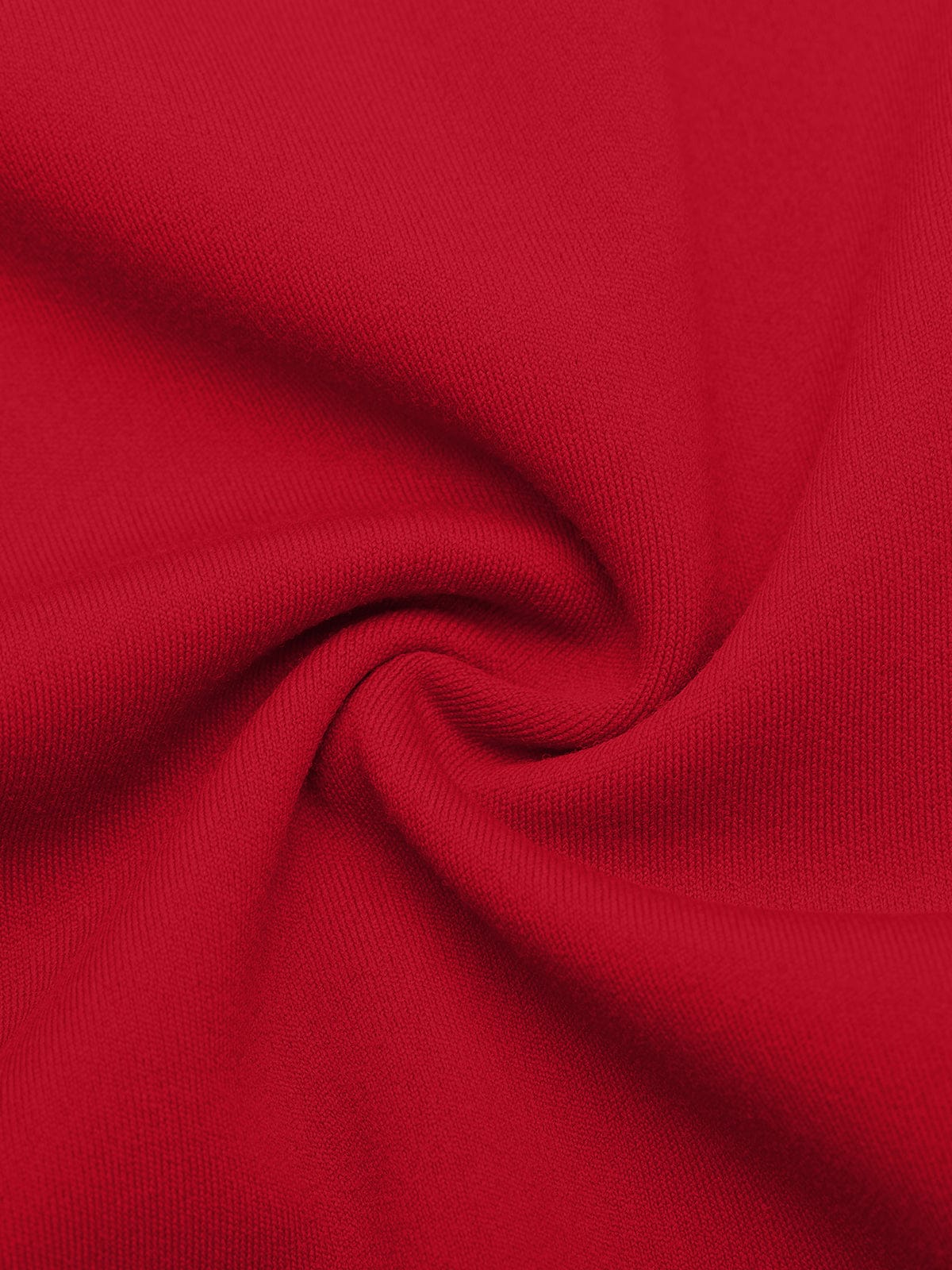 Macro close-up of the breathable knit texture on Chili Red Vractive multi-sport biker shorts fabric