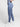 Side view of blue Vractive seamless yoga leggings, double-layer waistband peach buttocks shaping
