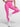 Pink Vractive seamless double-layer waistband yoga leggings, peach buttocks shaping activewear
