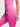 Side view of pink Vractive seamless yoga leggings, double-layer waistband peach buttocks shaping
