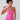 Vractive Blush Pink seamless sports jumpsuit front view highlighting tummy control waist