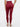 Back view of burgundy Vractive high waisted shaping leggings, slim fit anti slip leggings
