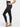 Side view of black Vractive slim fit shaping leggings, high waisted anti slip activewear
