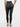 Back view of black Vractive high waisted shaping leggings, slim fit anti slip leggings
