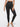 Black Vractive high waisted slim fit shaping leggings, anti slip activewear leggings wholesale
