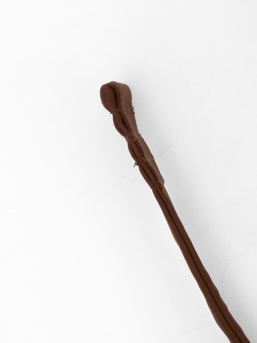 Halter neck strap detail of brown Vractive shapewear jumpsuit, one piece activewear
