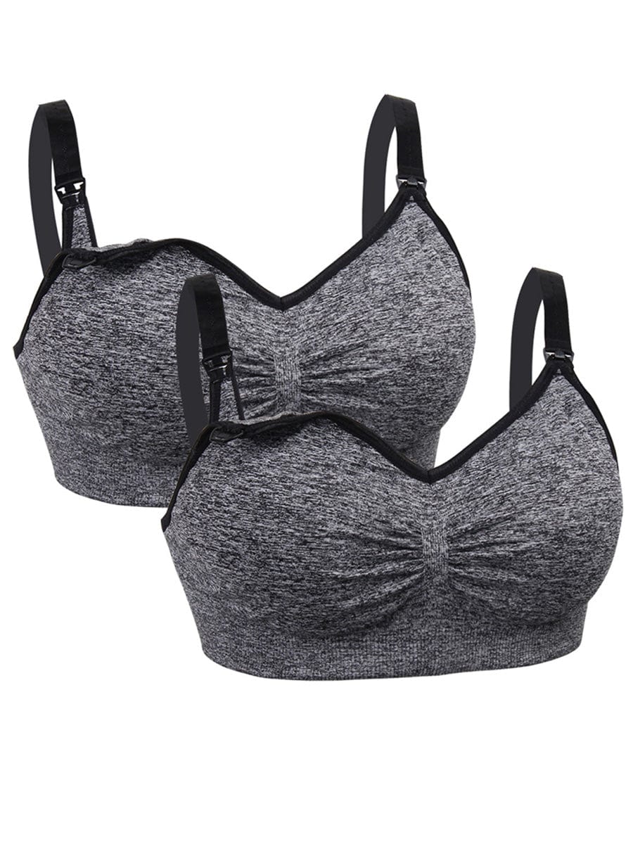 2 pack of black Vractive seamless bra, wholesale solid color wireless bra
