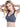 Side view of heather grey Vractive wireless seamless bra, free bra extenders
