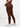 Back view of brown Vractive seamless square neck one piece sport jumpsuit, seamless activewear
