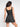 Back view of black Vractive 2 in 1 tennis dress, sports shaping shapewear
