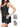 Built-in shorts detail of black Vractive shapewear tennis dress, 2 in 1 sports dress
