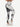Side back view of black-white tie-dye Vractive tie-dyed yoga leggings, ankle length nice quality

