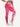 Side view of red tie-dye Vractive wholesale yoga leggings, ankle length nice quality
