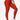 Red Vractive wholesale ruched yoga legging, ankle length high rise fast shipping activewear
