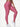 Pink Vractive wholesale ruched yoga legging, ankle length high rise fast shipping activewear

