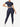 Vractive wholesale short sleeves high waist yoga suits for fitness moisture wicking, dark blue seamless short sleeve fitness set wholesale
