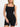 Black Vractive seamless square neck one piece sport romper, seamless activewear romper wholesale
