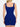Back view of blue Vractive seamless square neck one piece sport romper, seamless activewear
